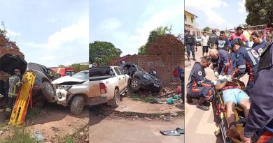 Vídeo – Colisão entre dois veículos deixa uma pessoa ferida no bairro Diamantino