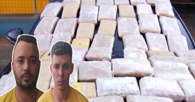 PRF de Goiás prende dupla que saiu de Santarém com cerca de 54 kg de drogas