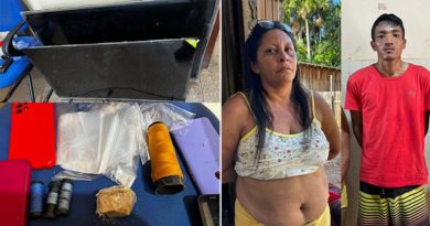 Polícia Civil de Santarém estoura ‘boca de fumo’ e prende casal suspeito de tráfico de drogas