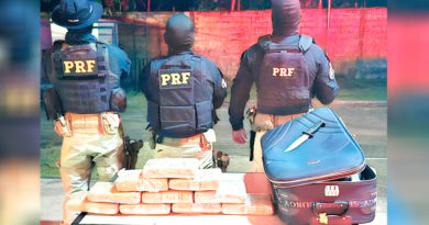 Santarém – PRF e PM prendem passageiro com mais de 10 kg de drogas escondidos em bagagem