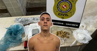 Santarém – ‘Rato’ é preso suspeito por tráfico de drogas no bairro Área Verde