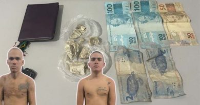 Dupla é preso suspeita de tráfico de drogas após “saidinha temporária” em Monte Alegre