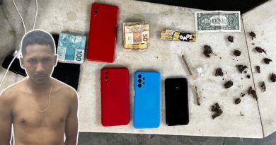 Jovem é preso após ser flagrado com drogas em Santarém