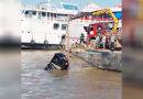 Vídeo – Caminhonete cai no rio Amazonas durante embarque no Porto do DER, em Santarém