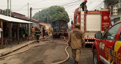 Criança é salva por vizinho durante incêndio que atingiu residências em Santarém