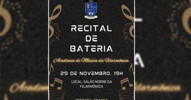 Academia de Música da Filarmônica realiza “Recital de Bateria” na Casa da Cultura