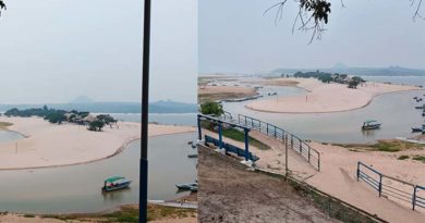 Morador  registra o cenário atual de Alter do Chão