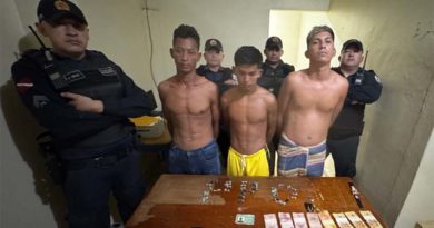 Trio é preso suspeito de tráfico de drogas na Vila de Curuai, distrito do Lago Grande