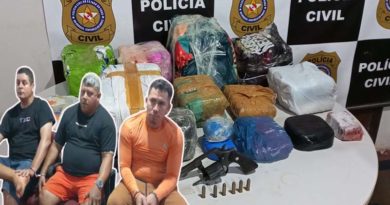 Trio é preso com quase 50 kg de drogas durante operação da PC em Santarém