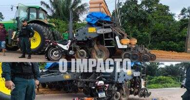 Motociclista morre ao colidir com máquina agrícola em Mojuí dos Campos