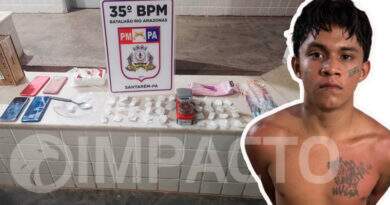 Santarém – PM desmantela boca de fumo no Saubal e prende suspeito