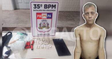 PM flagra e prende “Loirinho” com 20 papelotes de crack na Nova República, em Santarém
